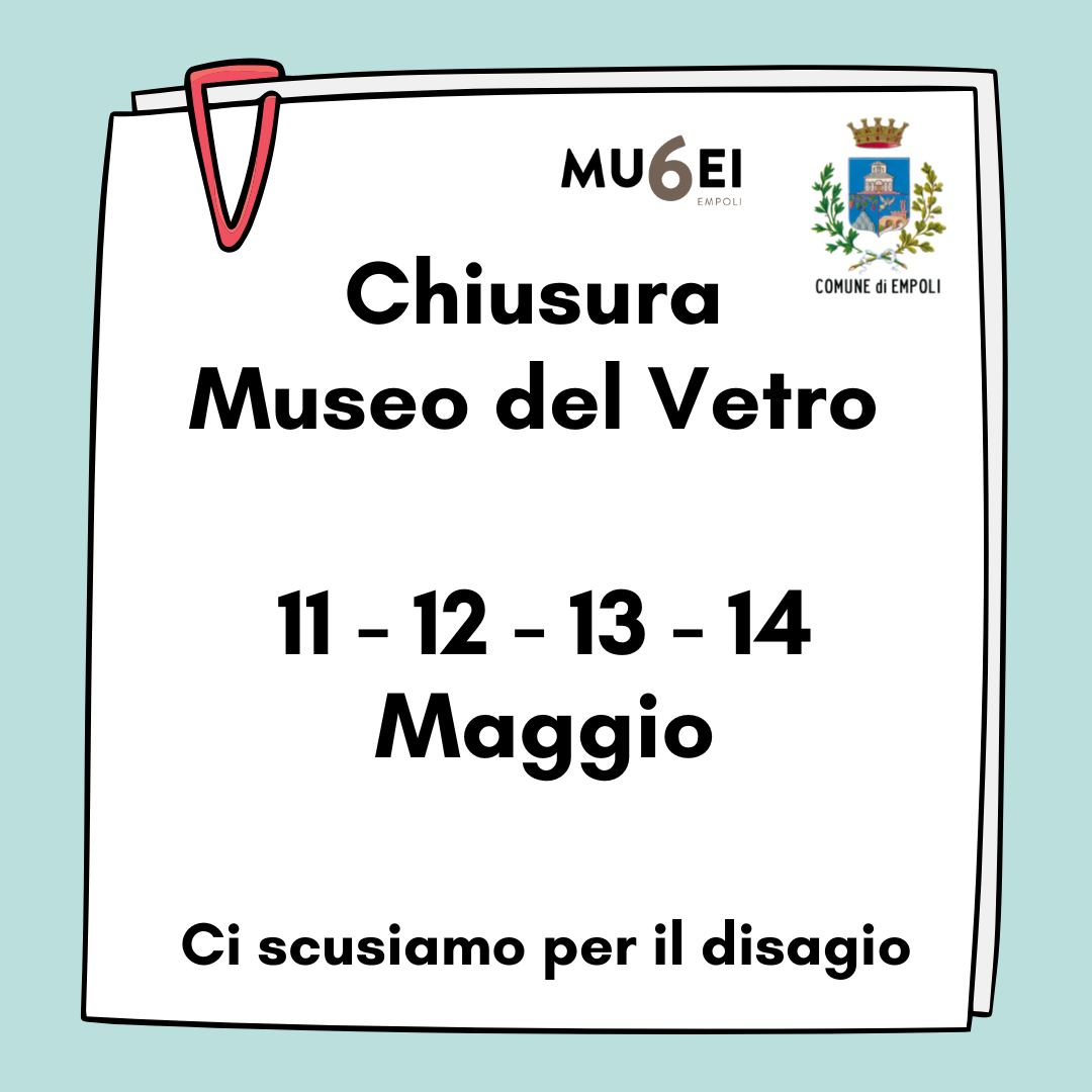 Chiusura straordinaria Museo del Vetro