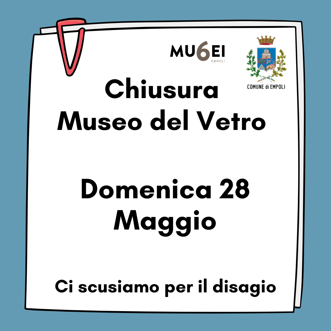 Chiusura straordinaria Museo del Vetro