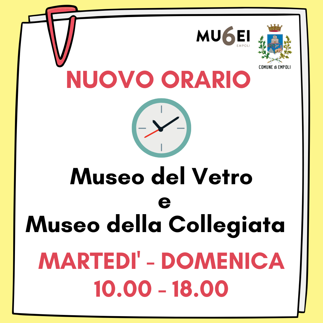 Nuovo orario di apertura del Museo del Vetro e del Museo della Collegiata