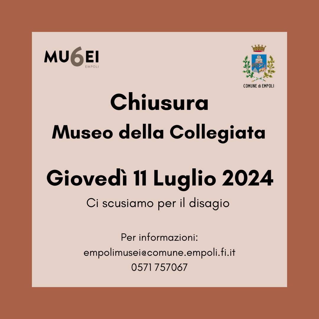 Chiusura straordinaria del Museo della Collegiata